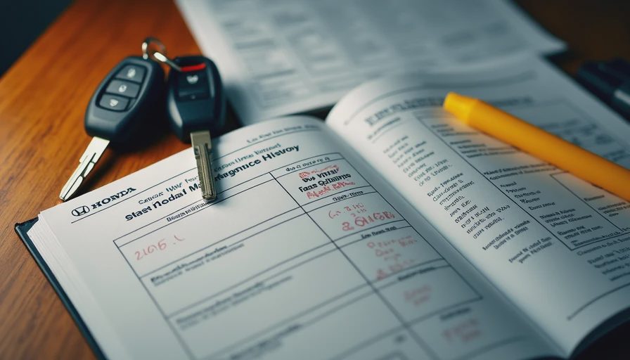 Used Honda buying checklist and service records