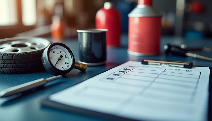 Visual context for car maintenance checklist