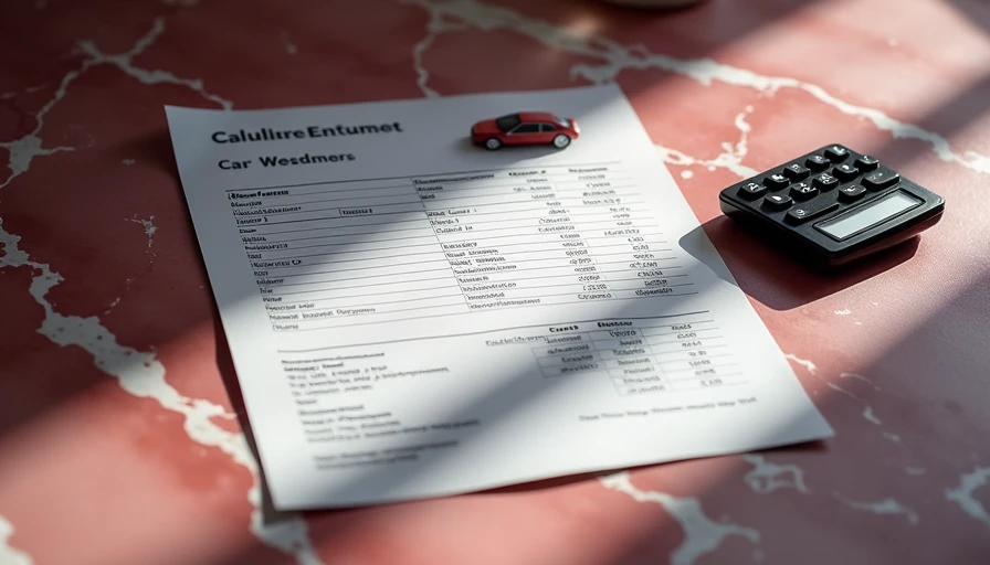 Illustration for car damage repair estimate