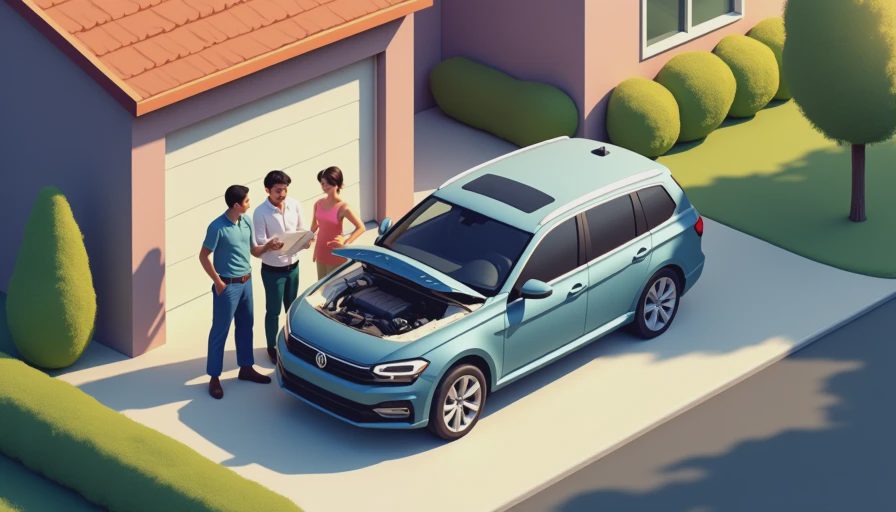 Illustration for used car extended auto warranty